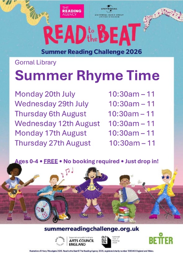 Gornal Library - Summer Reading Challenge: Summer Rhyme Time